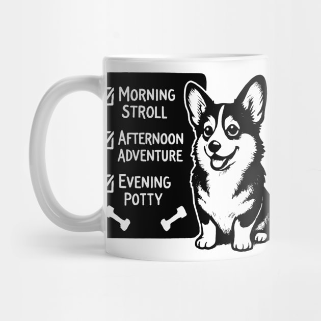 Happy Corgi Checklist by Medox